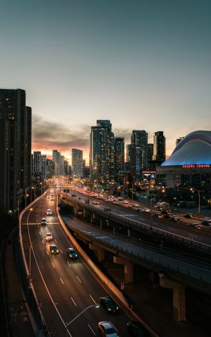 Toronto, Canada, metropolis Wallpaper 1600x2560