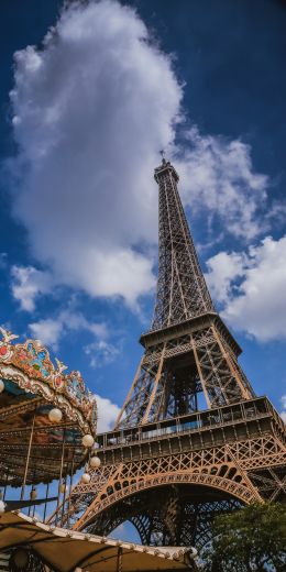 Eiffel Tower, Paris, France Wallpaper 720x1440