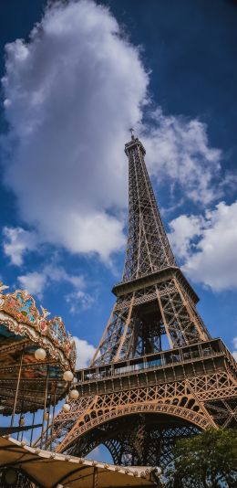 Eiffel Tower, Paris, France Wallpaper 1080x2220