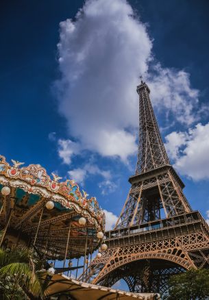 Eiffel Tower, Paris, France Wallpaper 1640x2360