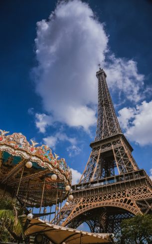 Eiffel Tower, Paris, France Wallpaper 1752x2800