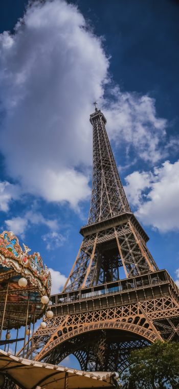 Eiffel Tower, Paris, France Wallpaper 1284x2778