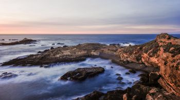 Point Lobos, sea, shore Wallpaper 2048x1152