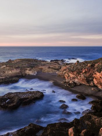 Point Lobos, sea, shore Wallpaper 1668x2224