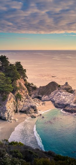 Big-Sur, sea, shore Wallpaper 1080x2340