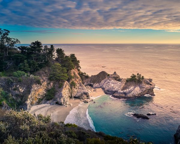 Big-Sur, sea, shore Wallpaper 1280x1024