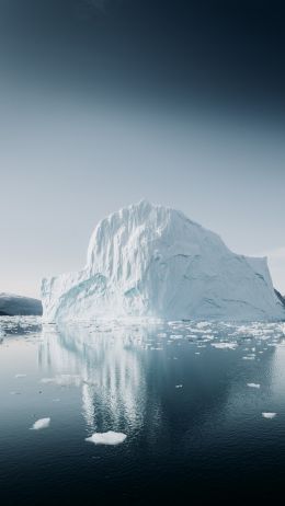 Обои 1080x1920 айсберг, лед, зима