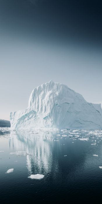 Обои 720x1440 айсберг, лед, зима