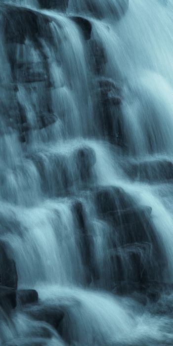 waterfall, river, dark Wallpaper 720x1440