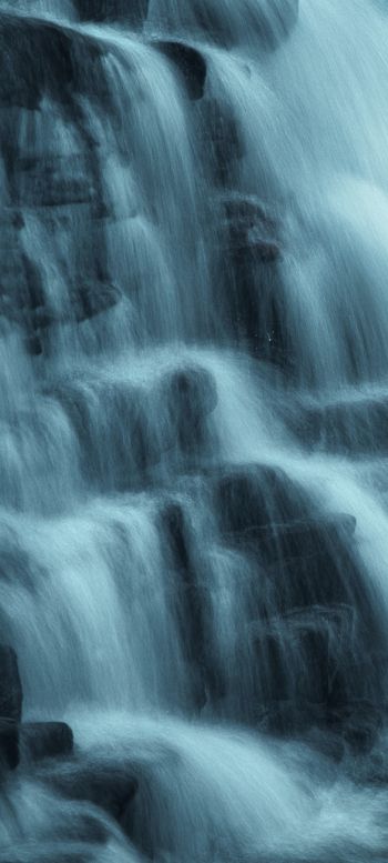 waterfall, river, dark Wallpaper 720x1600