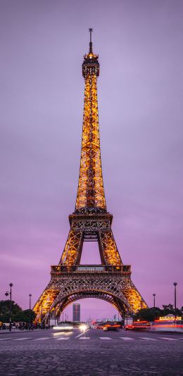 Eiffel Tower, Paris, France Wallpaper 1080x2220