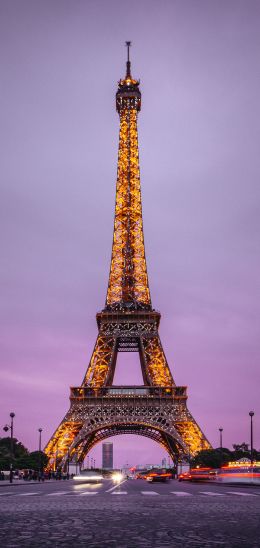 Eiffel Tower, Paris, France Wallpaper 720x1520