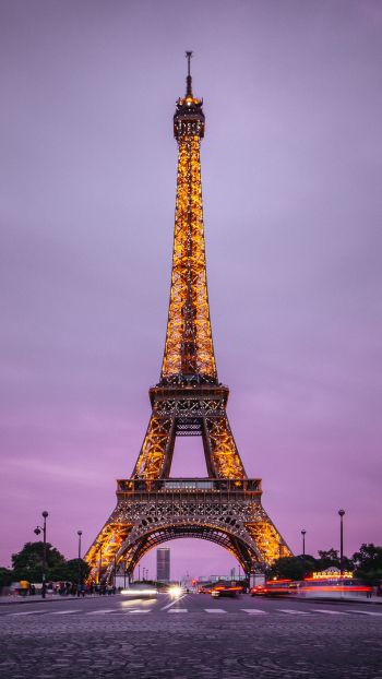 Обои 720x1280 Эйфелева башня, Париж, Франция