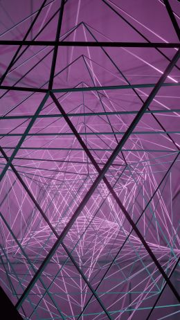 abstraction, 3D, purple Wallpaper 750x1334
