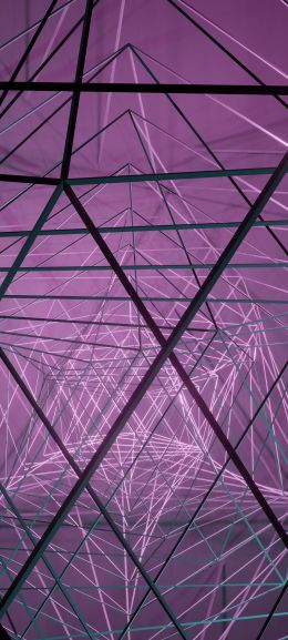 abstraction, 3D, purple Wallpaper 720x1600