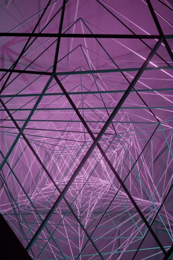 abstraction, 3D, purple Wallpaper 640x960