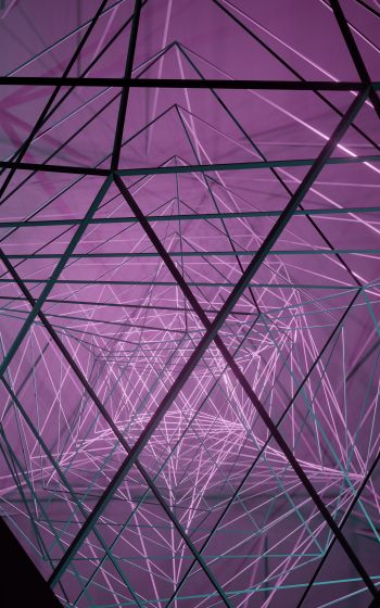 abstraction, 3D, purple Wallpaper 1200x1920