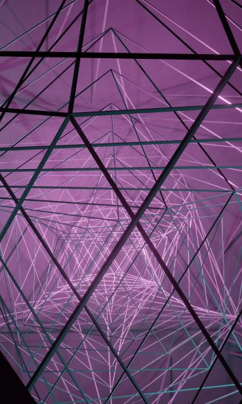 abstraction, 3D, purple Wallpaper 1200x2000