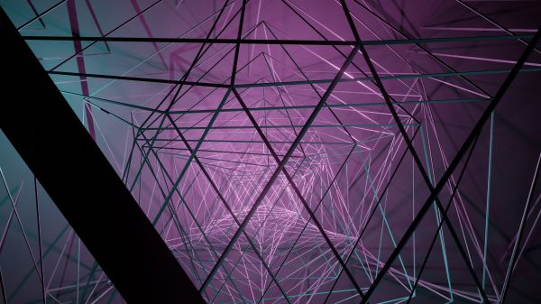 abstraction, 3D, purple Wallpaper 1280x720