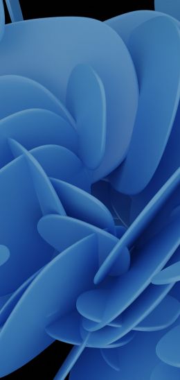 abstraction, blue, 3D Wallpaper 720x1520