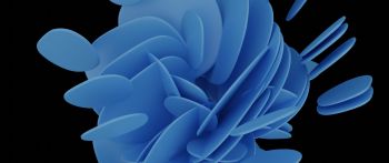 abstraction, blue, 3D Wallpaper 2560x1080