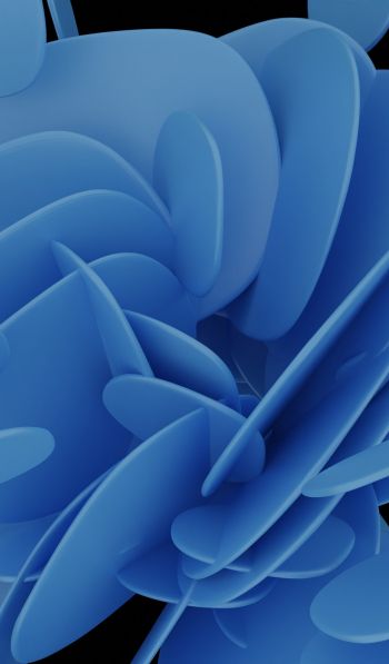 abstraction, blue, 3D Wallpaper 600x1024