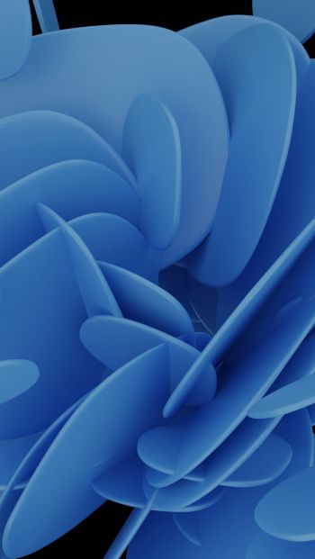 abstraction, blue, 3D Wallpaper 640x1136