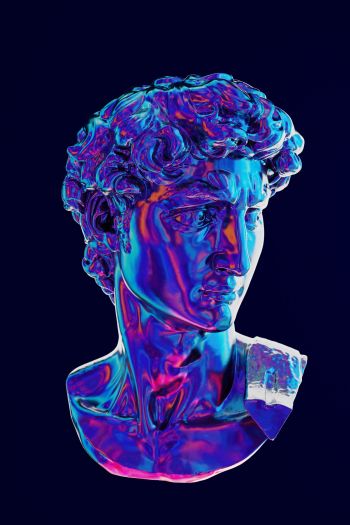 David, art, bust Wallpaper 640x960