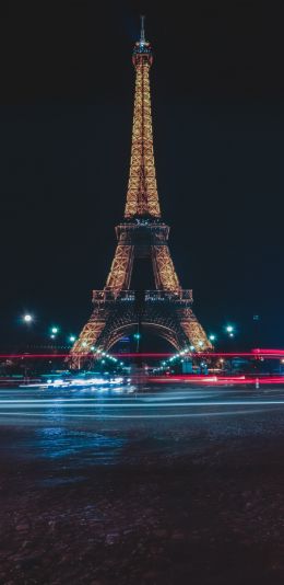 Eiffel Tower, Paris, France Wallpaper 1080x2220