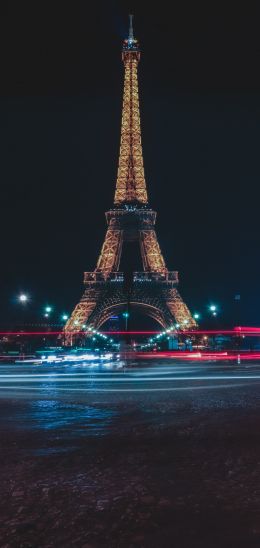 Eiffel Tower, Paris, France Wallpaper 1080x2280