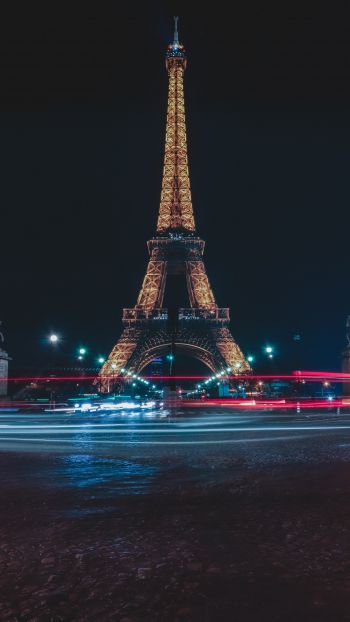 Обои 2160x3840 Эйфелева башня, Париж, Франция
