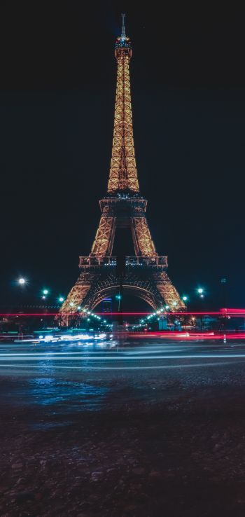 Обои 1440x3040 Эйфелева башня, Париж, Франция