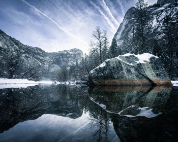 winter, reflection, gray Wallpaper 1280x1024