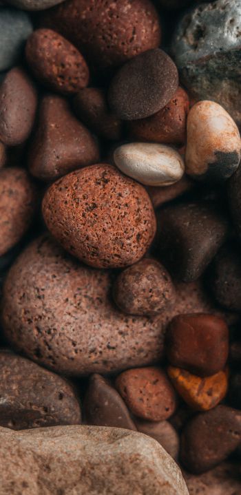 Обои 1440x2960 камни, фон, коричневый
