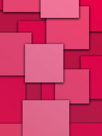Обои 1620x2160 квадраты, абстракция, розовый