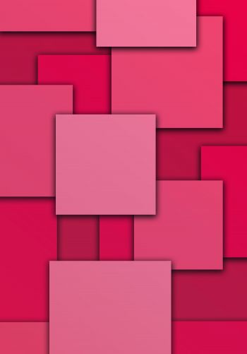Обои 1668x2388 квадраты, абстракция, розовый