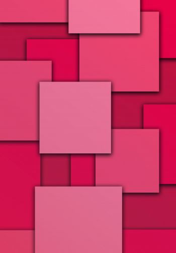Обои 1640x2360 квадраты, абстракция, розовый