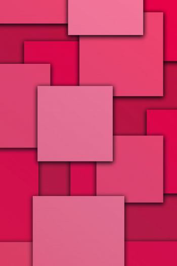 Обои 640x960 квадраты, абстракция, розовый