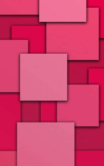 Обои 1200x1920 квадраты, абстракция, розовый