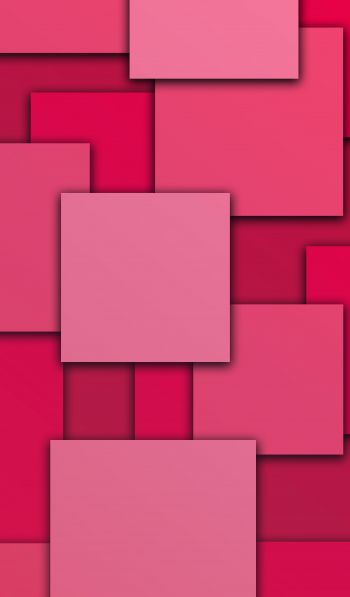 Обои 600x1024 квадраты, абстракция, розовый