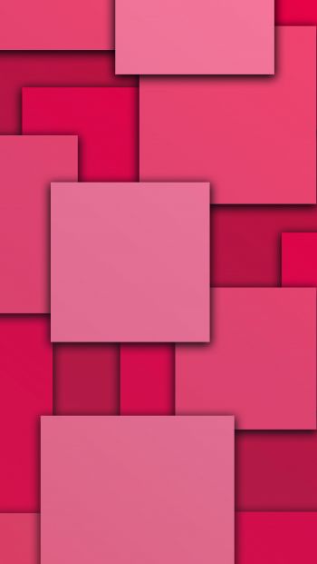Обои 640x1136 квадраты, абстракция, розовый