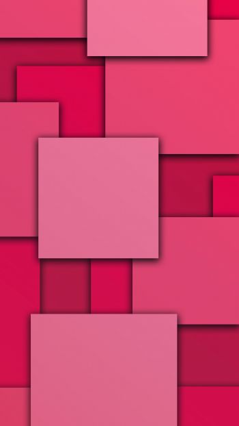 Обои 1440x2560 квадраты, абстракция, розовый