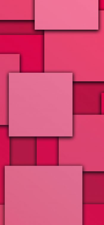 Обои 1080x2340 квадраты, абстракция, розовый