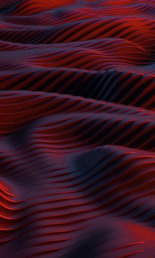 abstraction, red, waves Wallpaper 1200x2000