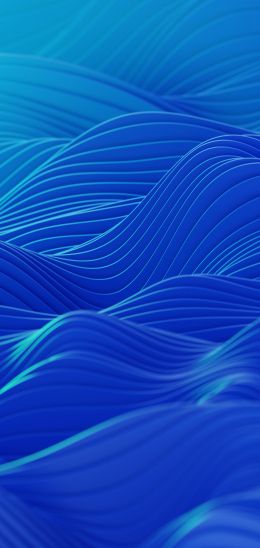 abstraction, waves, blue Wallpaper 720x1520