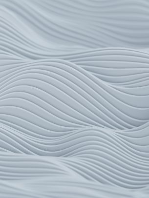 abstraction, waves, white Wallpaper 3000x4000