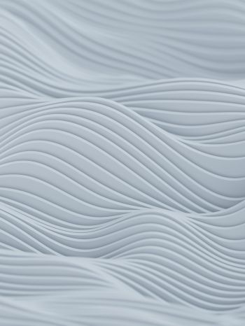 abstraction, waves, white Wallpaper 2048x2732