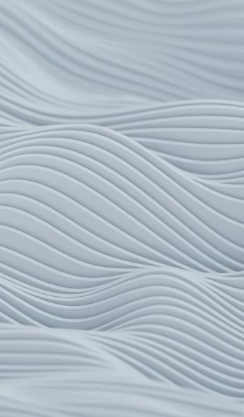 abstraction, waves, white Wallpaper 600x1024