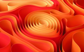 Обои 2560x1600 абстракция, спираль, оранжевый