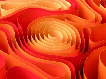 Обои 800x600 абстракция, спираль, оранжевый
